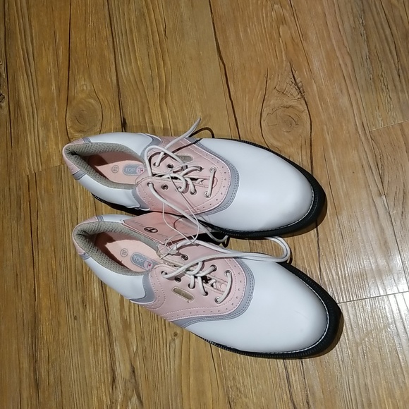 Top Flite premium golf shoes NWTS white/pink sz10 - Picture 1 of 6